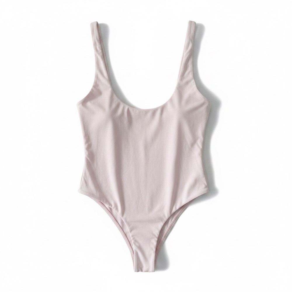 Lululemon NWT Nulu‎ Mesh Low Scoop Back Bodysuit Pink Organza XL Wundermost
